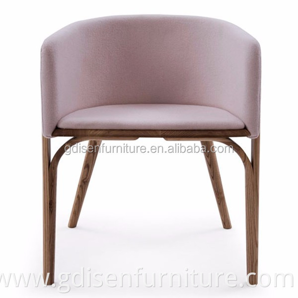 Modern wood dining chair dining room chair fabric chair